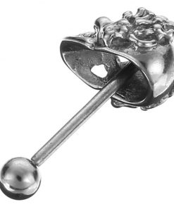 1Piece Human Skeleton Of Tongue Ring