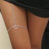 Diamond Heart Leg Chain