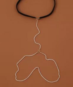 Diamond Leg Chain - side view